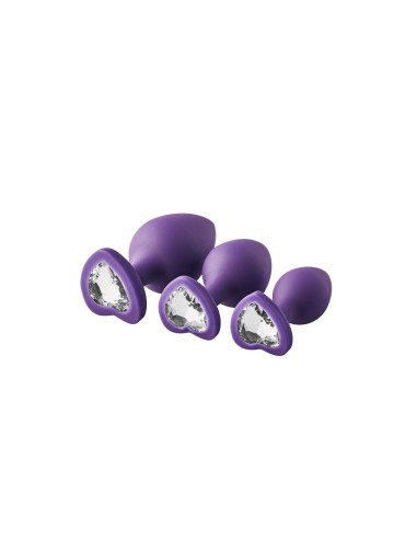 Plug Anal Dream Toys Flirts Violet 3 Pièces