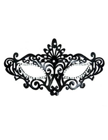 Maskarade : masque noir strass