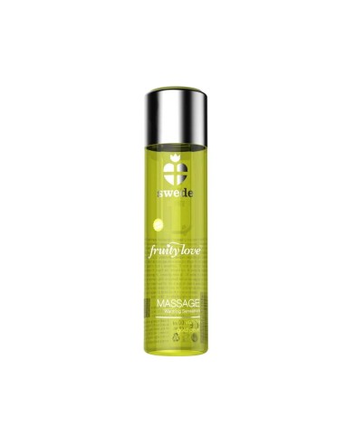 Huile de massage érotique Swede 120 ml Poire Vanille Effet chaleur