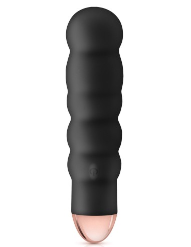 Sextoys  : vibromasseur noir USB corps ondulé