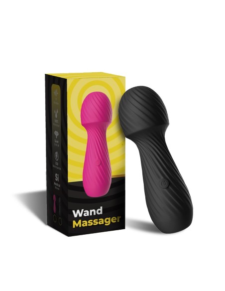 Distributeur de vibromasseur de massage noir en  avec 9 modes de vibrations, marque Dreamy Toys