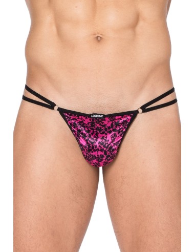 LOOKME, lingerie pour homme du basic ou très sexy, string ficelle rose