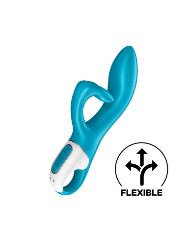 Vibromasseur rabbit bleu USB Embrace Me de la marque  Satisfyer