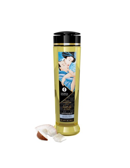 Shunga : huile massage frissons de coco