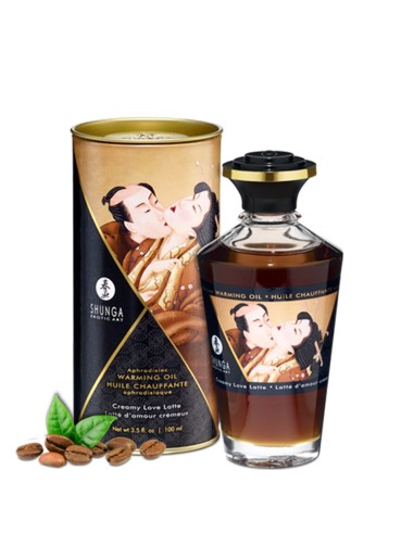 Shunga huile crémeuse de massage chauffante comestible