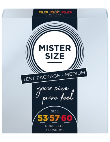 En préservatifs par 3 de la marque Mister Size