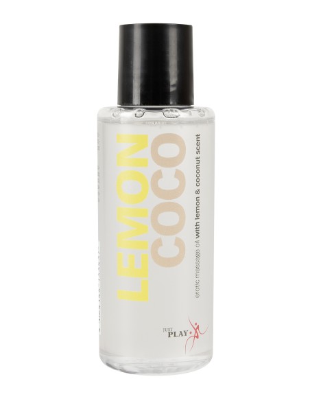 Huile de massage au parfum citron vert et noix de coco pour massage sex