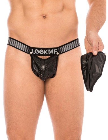 La marque de lingerie pour Homme, Lookme, vous propose ce Set 2 pièces string interchangeable.