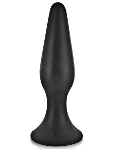 Plug anal noir 15cm avec ventouse - CC5700403010